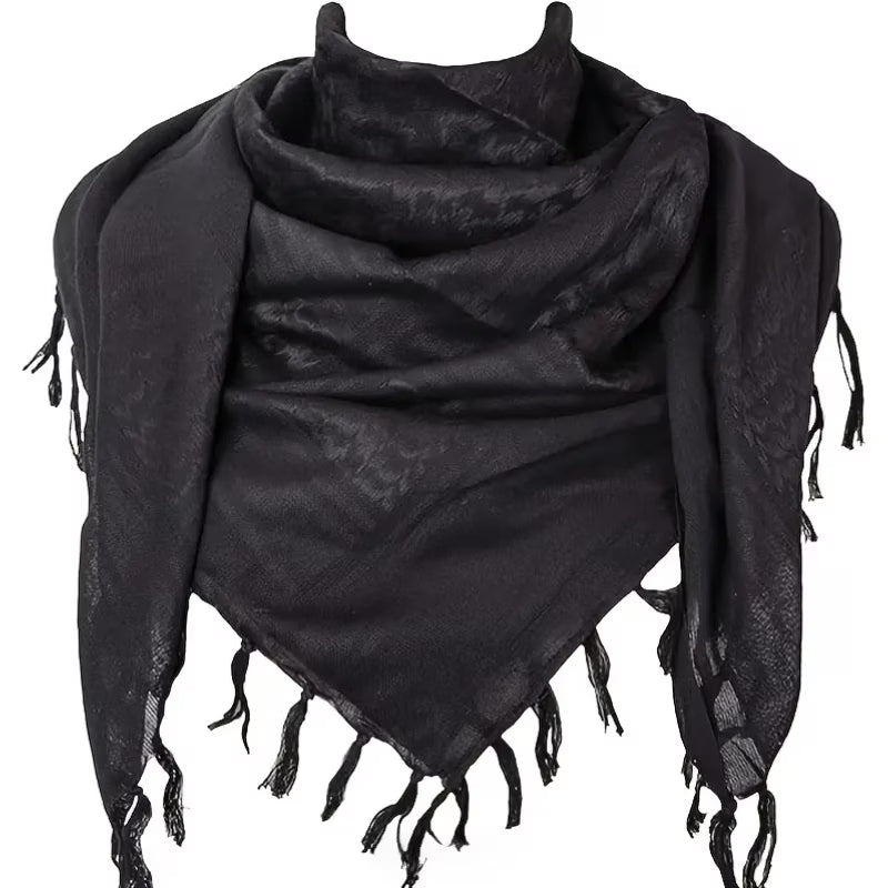 Windproof Fringe Plaid Scarf (Pre-Order)