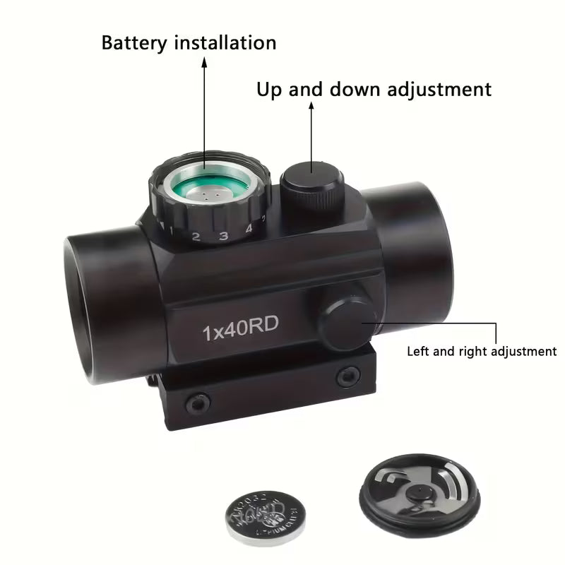 DualSight – Tactical Red/Green Reflex Scope (1x40mm)  (Pre-Order)