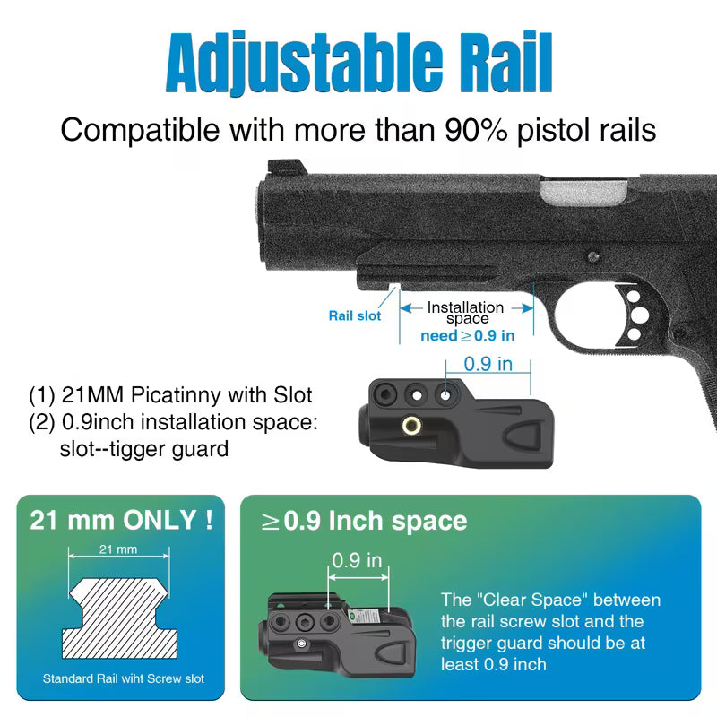 PhantomBeam – Low Profile Multi-Color Laser Sight (Pre-Order)